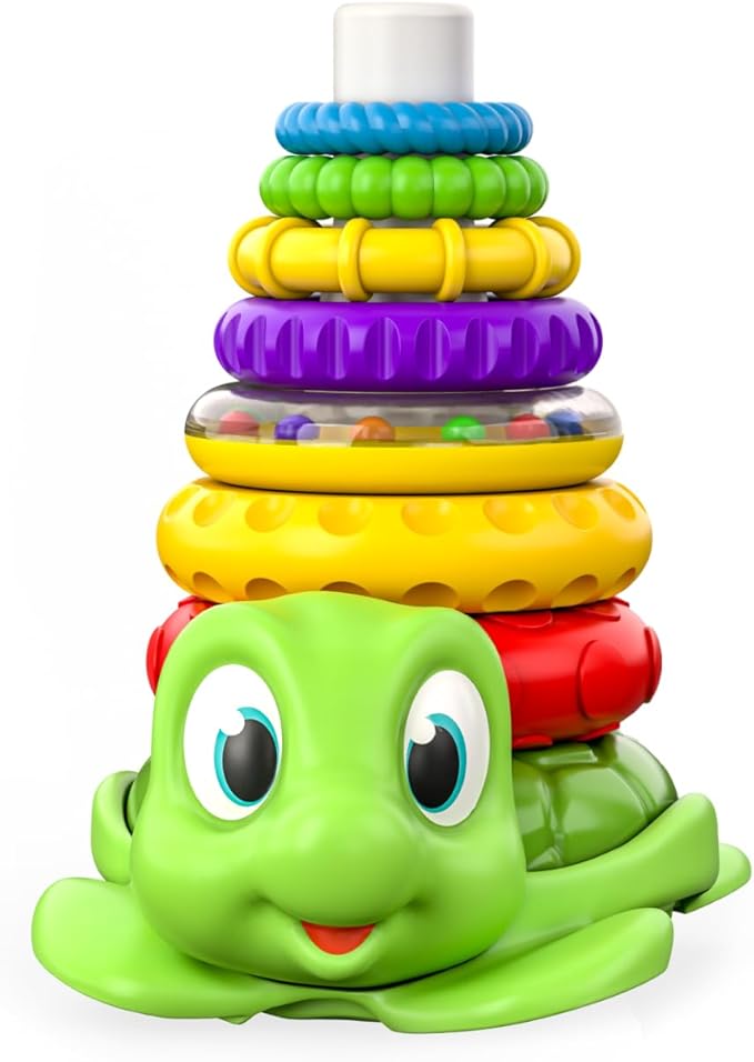 Giraffe Stacking Toy – 7 Rings, Montessori Baby Toy for Ages 0–18+ Months - Image 2
